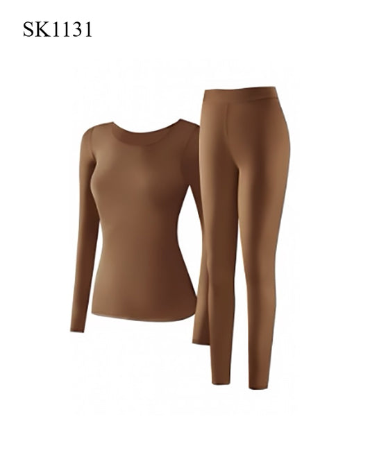 SK1131 Warm Base Clothing Elastic Traceless Invisible Warm Clothing Set