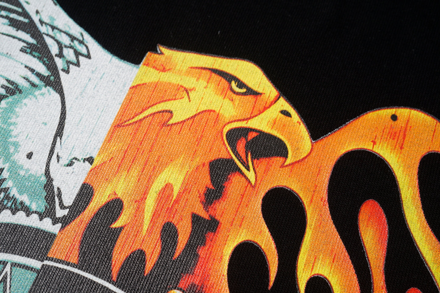 AMIR Split Eagle Flame Black Tee 953