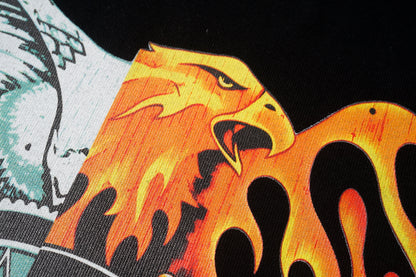 AMIR Split Eagle Flame White Tee 953