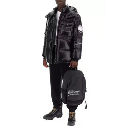MONC Hiroshi Fujiwara Snow Mountain Joint Men's Mint Green Hat Removable Down Jacket 1-8120