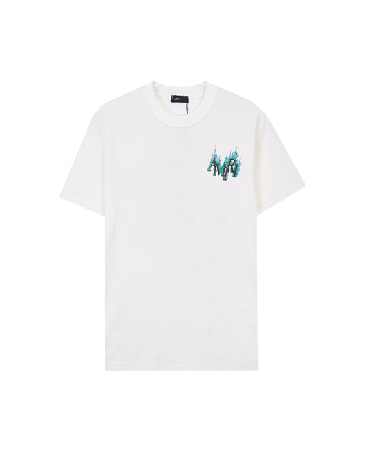 AMIR Flame Logo White Tee 955
