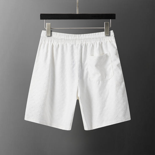 BO jacquard Bermuda shorts Unisex White 29075