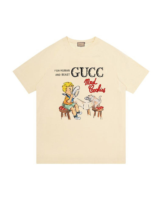 GUC Mad Cookies Cartoon Graphic Soft Cream Tee 835