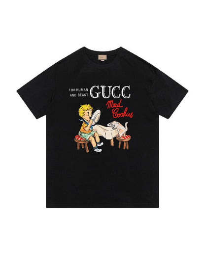 GUC Mad Cookies Cartoon Graphic White Tee 835