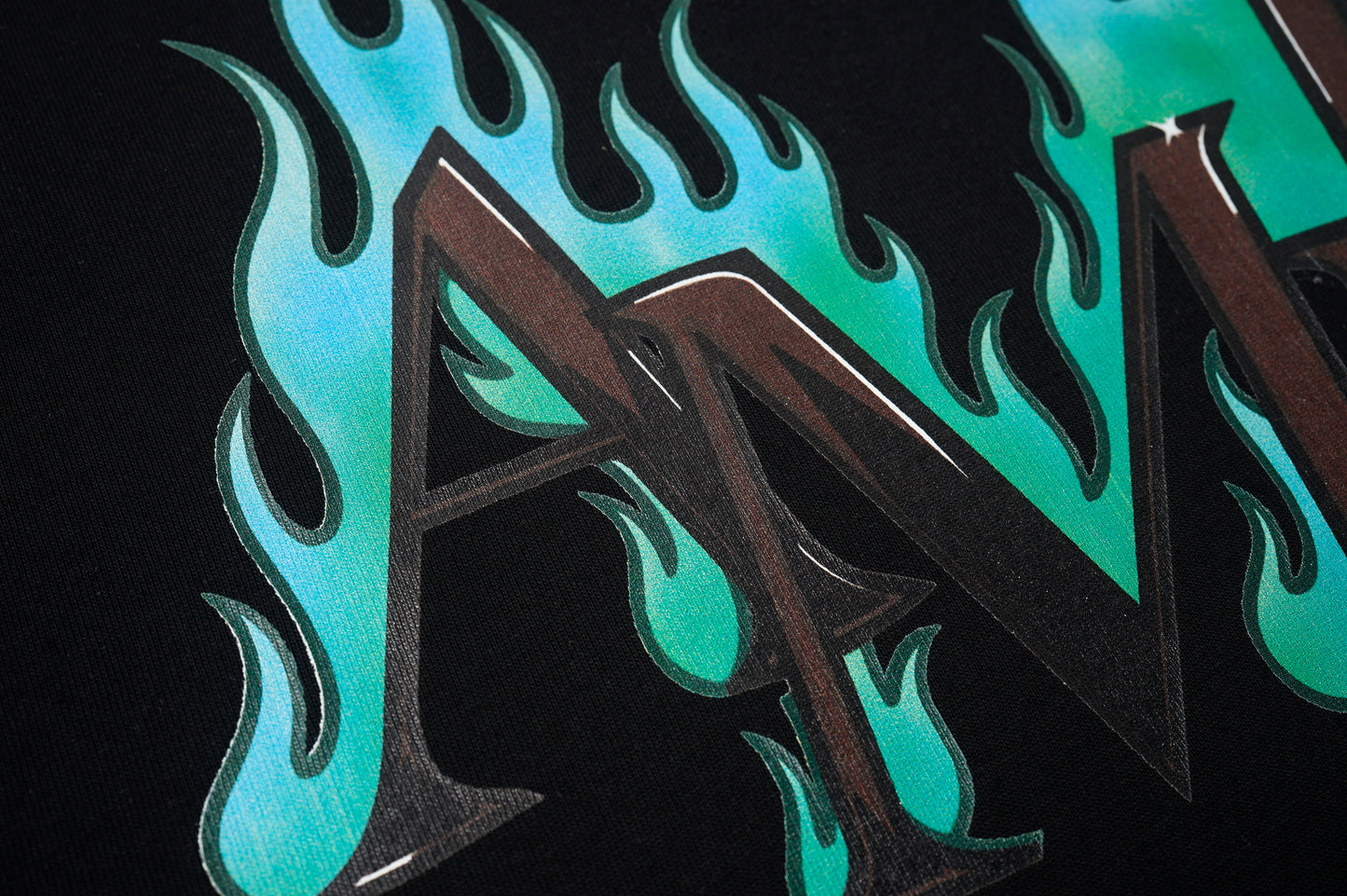 AMIR Flame Logo Black Tee 955