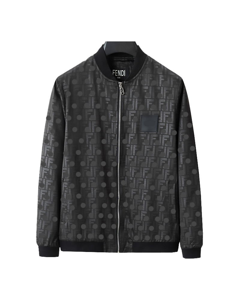Fend Monogram Bomber Black Jacket 66133