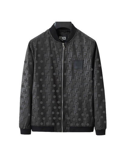 Fend Monogram Bomber Black Jacket 66133