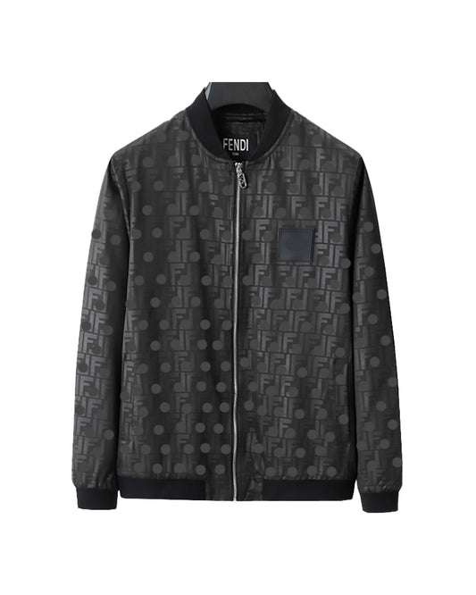 Fend Monogram Bomber Black Jacket 66133