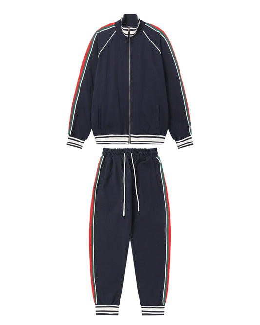 GUC Web Stripe Cotton Men's Tracksuit Set T811