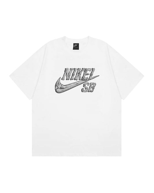 NIK SB Skeleton Logo Graphic Black Tee NK4