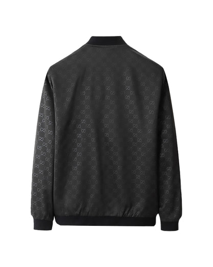 GUC GG Monogram Bomber Black Jacket 661313