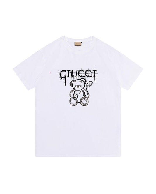 GUC Sketch Teddy Bear Logo Black Tee G03