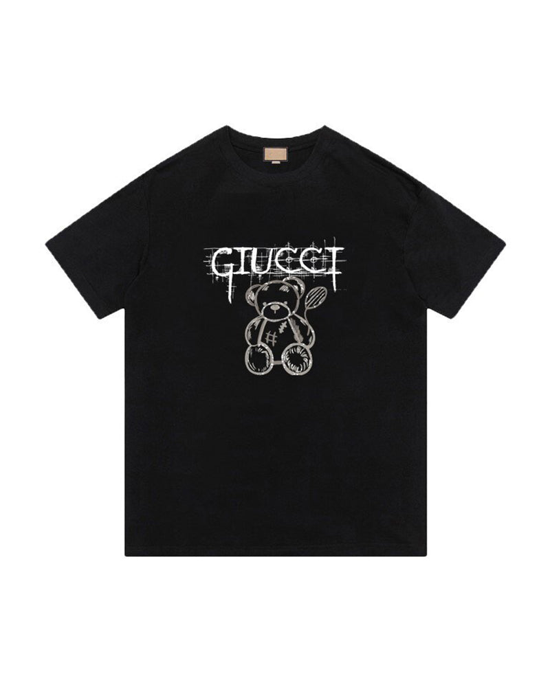 GUC Sketch Teddy Bear Logo Black Tee G03