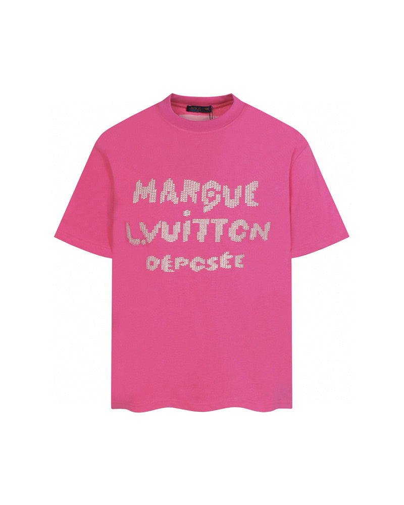 LVS Pixel Text Black Tee 8902