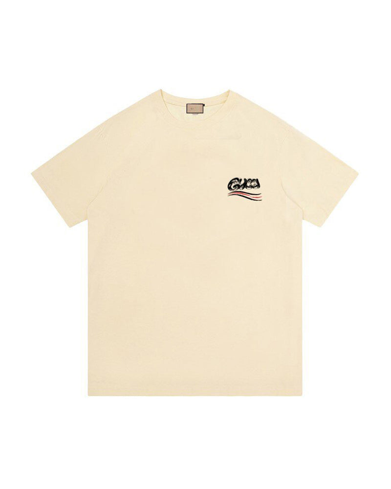 GUC Quirky-Inspired Script Logo Black Tee G013