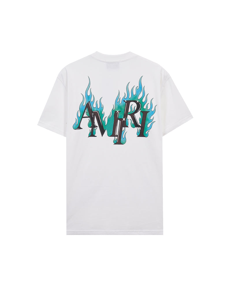 AMIR Flame Logo White Tee 955