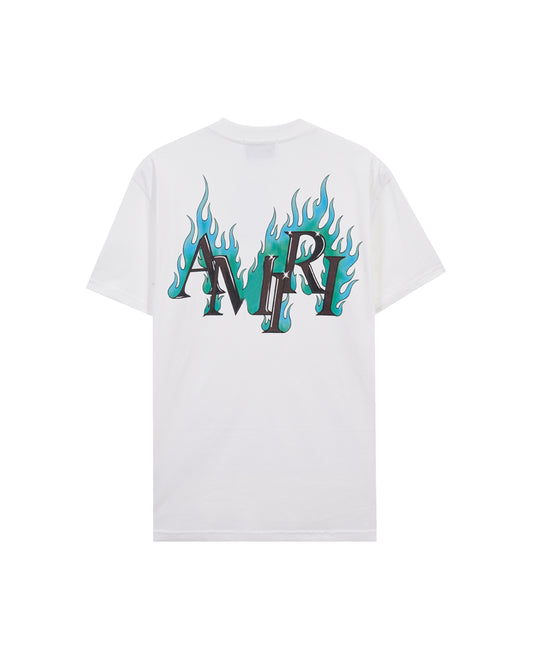 AMIR Flame Logo White Tee 955