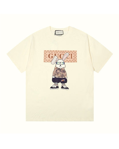 GUC Cool Bunny Monogram Soft Cream Tee G0034