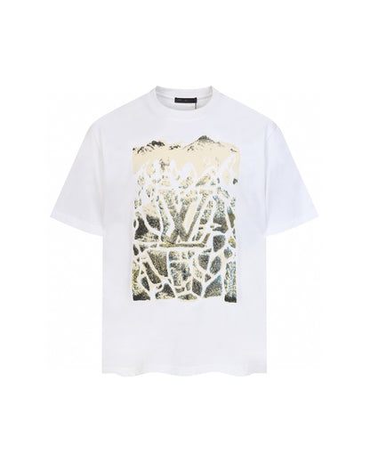 LVS Mountain Landscape LVS Logo Graphic Tee 8918