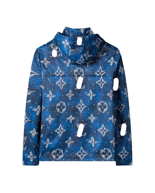 LVS Monogram Watercolor Hooded Jacket 56033