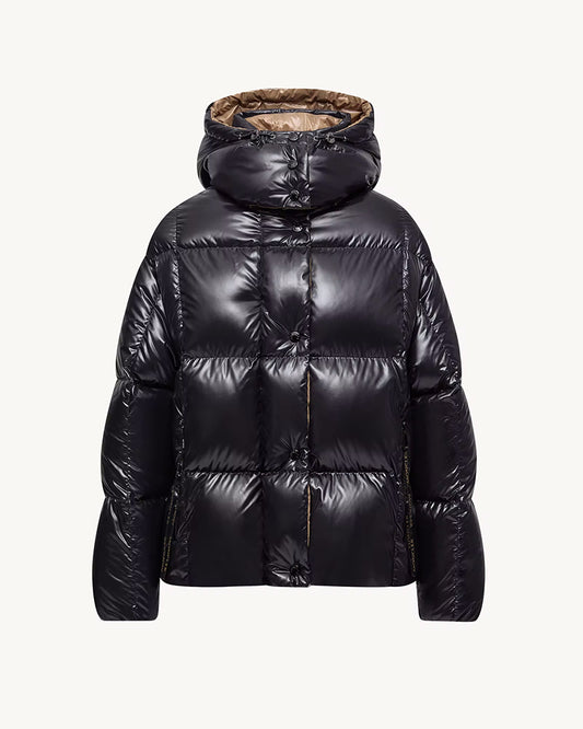 MONC Parana Women's Hooded Short Down Jacket 2-8112