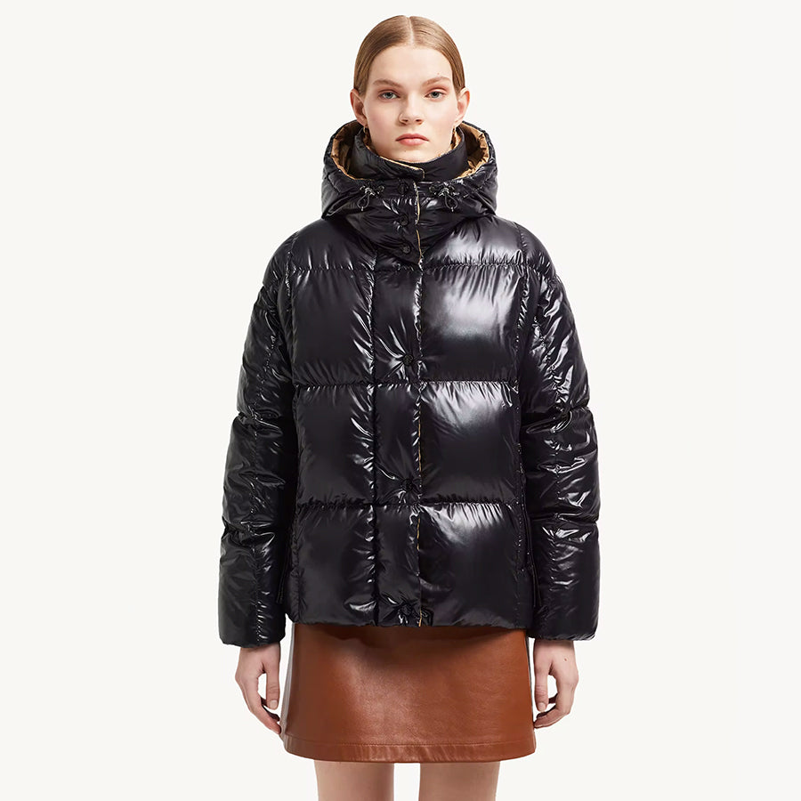 MONC Parana Women's Hooded Short Down Jacket 2-8112