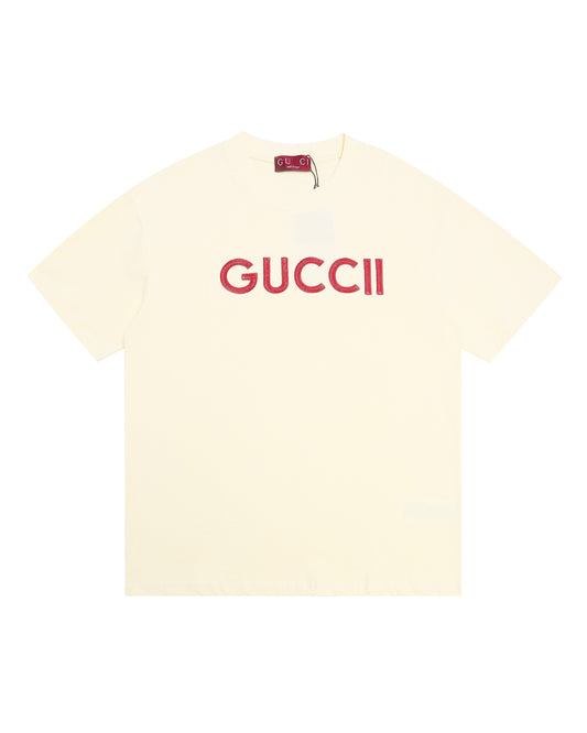 GUC Stitched GUC Logo Tee Soft Cream 1953