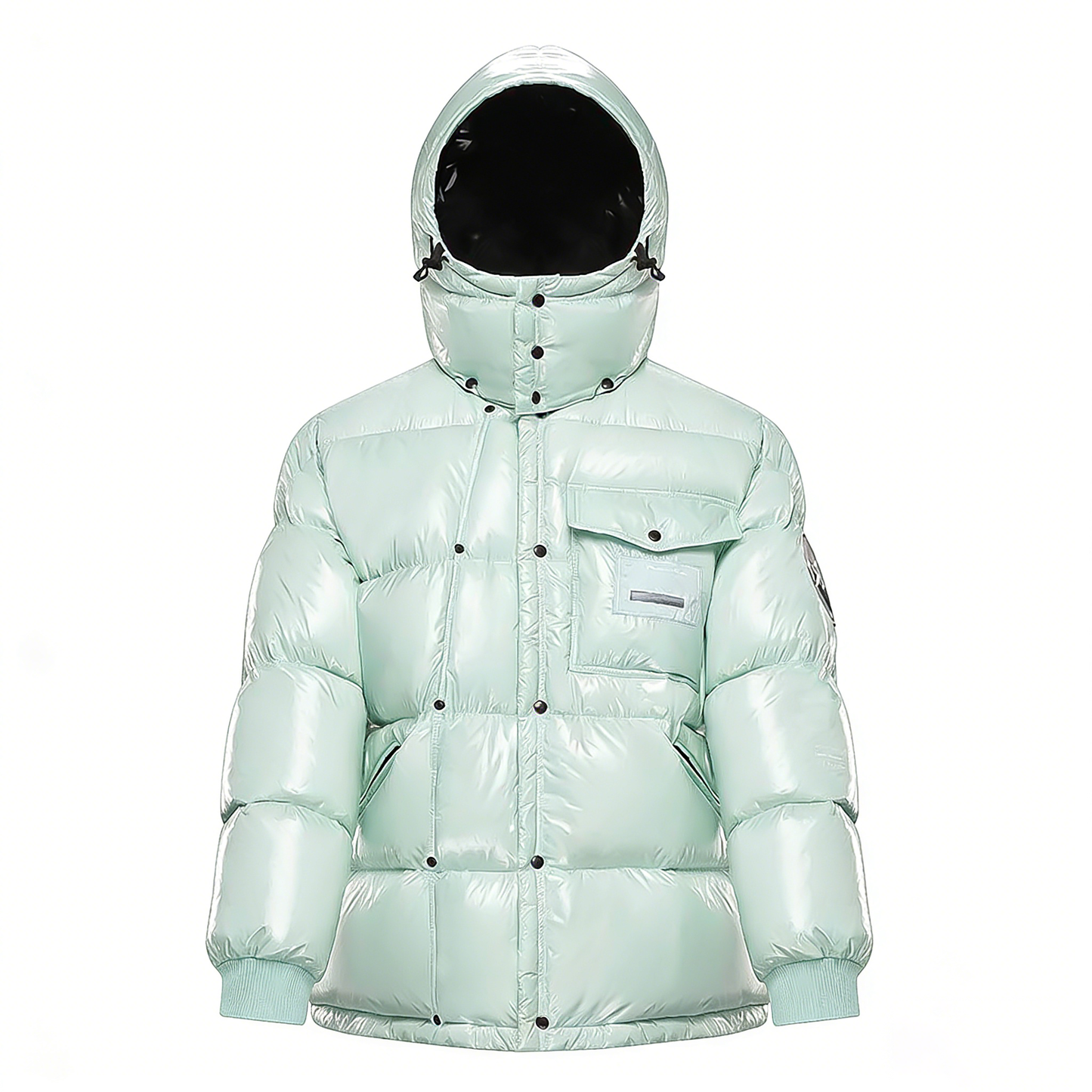 MONC Hiroshi Fujiwara Snow Mountain Joint Men's Black Hat Removable Down Jacket 1-8120