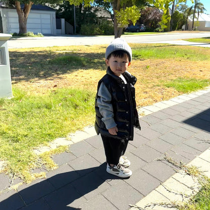 MONC Tib Boy's  Down Vest Black 701