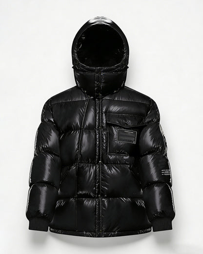 MONC Hiroshi Fujiwara Snow Mountain Joint Mint Green Women's Hat Removable Down Jacket 1-8120